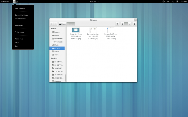 ... nun auch mit GMenu